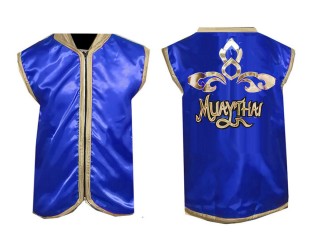 Customize Muay Thai Cornerman Jacket outfit : KNCMJ-121-Blue