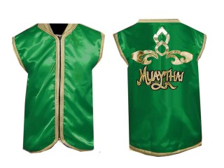 Customize Muay Thai Cornerman Jacket outfit : KNCMJ-121-Green