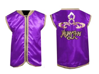 Customize Muay Thai Cornerman Jacket outfit : KNCMJ-121-Purple