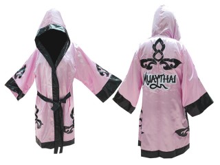 Customize Muay Thai Boxing Robe : KNFIR-143-Pink