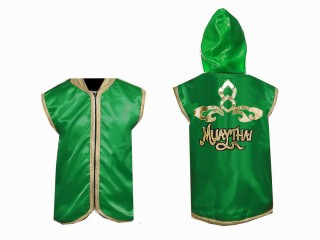 Personalised Muay Thai Hoodies / Walk in Jacket : KNHOD-121-Green