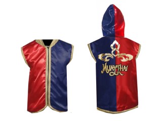 Personalised Muay Thai Hoodies / Walk in Jacket : KNHOD-121-Red-Navy