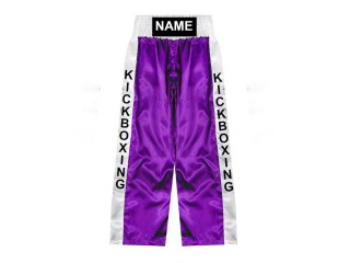Custom Kick Boxing Pants - Custom Kickboxing Trouser : KNPANTS-001-Purple