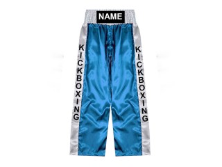 Custom Kick Boxing Pants - Custom Kickboxing Trouser : KNPANTS-001-SkyBlue
