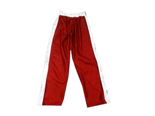 Custom Kick Boxing Pants - Custom Kickboxing Trouser : KNPANTS-004-Retro-Red
