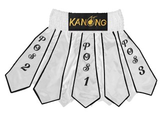 Custom Kanong Muay thai Shorts :KNSCUST-1170-White