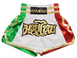 Custom Kanong Muay thai Shorts :KNSCUST-1261-Italy