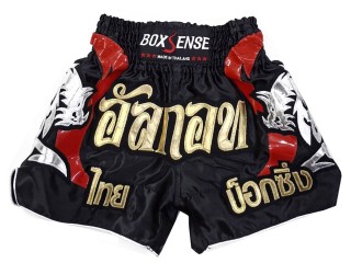 Custom Kanong Muay thai Shorts :KNSCUST-1263-Black