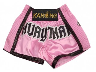 Custom Kanong Muay thai Shorts :KNSCUST-1276-Pink