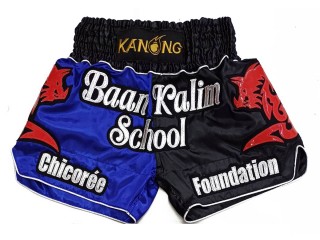 Custom Kanong Muay thai Shorts :KNSCUST-1277-Blue-Black