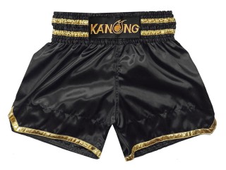 Custom Kanong Muay thai Shorts :KNSCUST-1278-Black