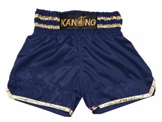 Custom Kanong Muay thai Shorts :KNSCUST-1278-Navy