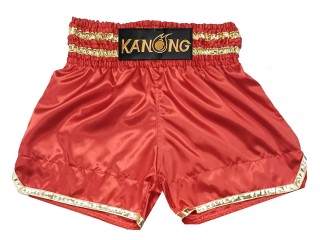 Custom Kanong Muay thai Shorts :KNSCUST-1278-Red