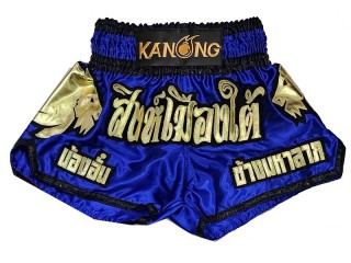Custom Kanong Muay thai Shorts :KNSCUST-1280-Blue