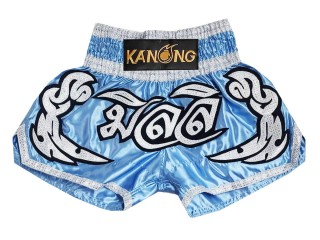 Custom Kanong Muay thai Shorts :KNSCUST-1294-LightBlue