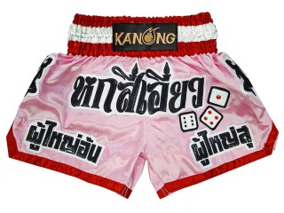 Custom Kanong Muay thai Shorts :KNSCUST-1299-Pink