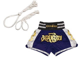 Mongkol Prajead set with Muay Thai Shorts :Mongkol-Boran-147-Navy