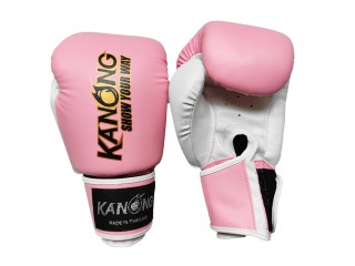 Kanong Muay Thai Boxing Gloves : Light Pink