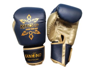 Kanong Kids Muay Thai Boxing Gloves : Navy "Thai Power"