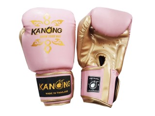 Kanong Kids Muay Thai Boxing Gloves : Pink "Thai Power"
