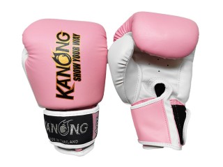 Kids Muay Thai Boxing Gloves : Light Pink