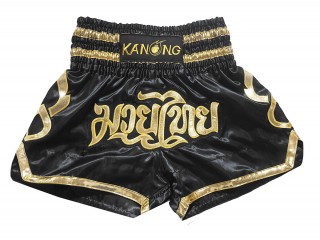 Kanong Muay Thai Shorts : KNS-121-Black