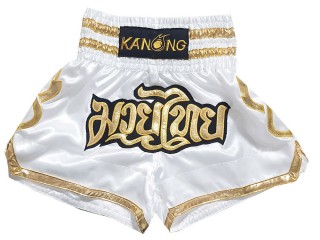 Pantalones Muay Thai Retro Kanong : KNSRTO-231-Azul marino