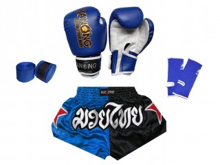 Complete Bundle Set of Muay Thai for Kids : Blue