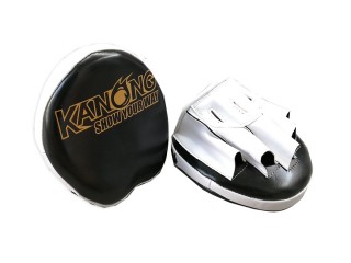 Kanong Boxing Small Semi Leather Punch Pads : Black