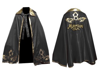 Customize Muay Thai Batman Robe: Black Lai Thai