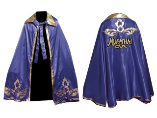 Customize Muay Thai Batman Robe: Navy Lai Thai