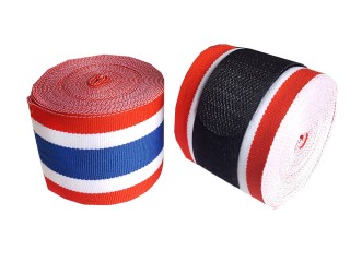 KANONG Elastic Muay Thai Handwraps : Thai Flag