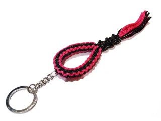 Kanong Mongkol Muay Thai Keyring : Black/Pink