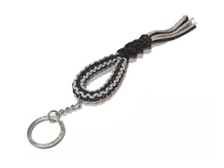 Kanong Mongkol Muay Thai Keyring : Black/Silver