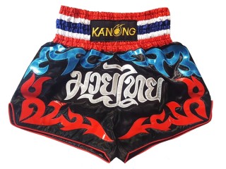 Kanong Muay Thai Shorts : KNS-122-Black
