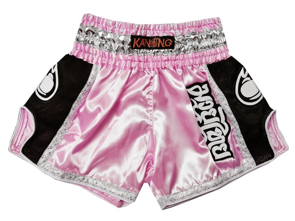 Kanong Retro Women Muay Thai Shorts : KNSRTO-208-Pink