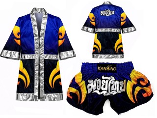 Muay Thai Bundle - Custom Muay Thai Boxing Robe + Muay Thai Shorts : SET-506