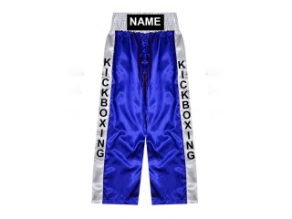 Custom Kick Boxing Pants - Custom Kickboxing Trouser : KNPANTS-001-Blue