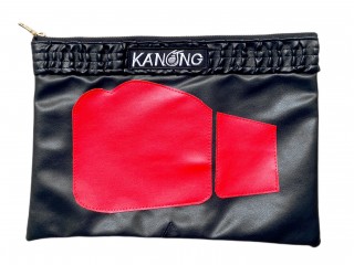 Kanong Fashion Clutch Bag : Black/Red size A4