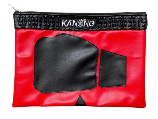 Kanong Fashion Clutch Bag : Red/Black size A4