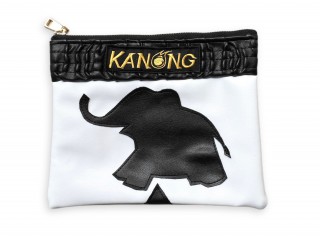 Kanong Fashion Clutch Bag : White/Black size A5