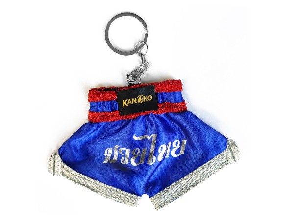 thumbnail image 2 of Muay Thai Boxing Pants Keychains - 2pcs Set Red & Blue 3D Resin Keyrings, Handcrafted Souvenirs 2 of 10