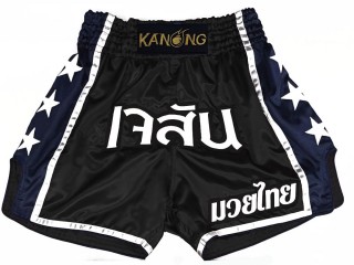 Custom Kanong Muay thai Shorts : KNSCUST-1211 Black