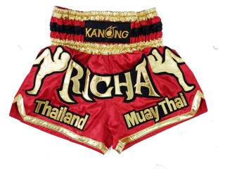 Custom Kanong Muay thai Shorts : KNSCUST-1226 Red