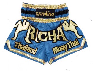 Custom Kanong Muay thai Shorts : KNSCUST-1229 Skyblue