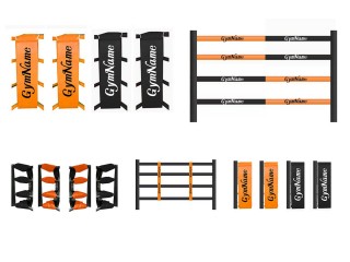 Custom Muay Thai Ring Cover Set : Black/Orange