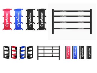 Custom Muay Thai Ring Cover Set : Black/Red/Blue