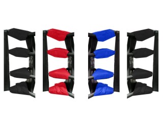 Boxing Black/Red/Blue Ring's Turnbuckle Covering (16 pcs)