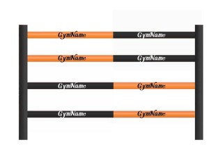 Custom Black/Orange Muay Thai Ring Rope Covers 3m , Full set 16 pcs (4x4 m Ring)