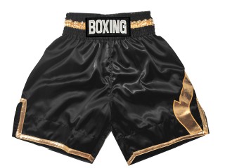 Custom Boxing Shorts : KNBSH-036-Black-Gold